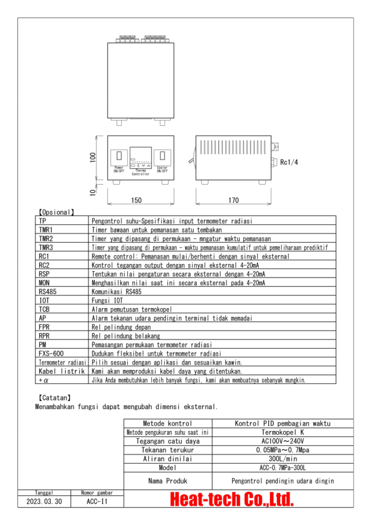 Pengontrol pendingin udara dinginj seri ACC Pengontrol pendingin udara dinginj seri ACC
