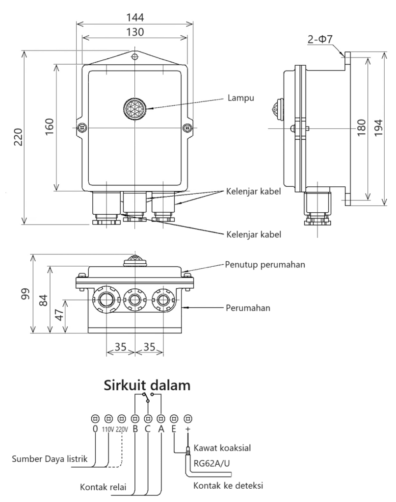 Pengukur film minyak permukaan air C-200