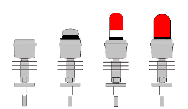 Pengukur level cairan drum jenis 100℃ tahan panas Pengukur level cairan drum jenis 100℃ tahan panas